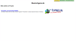 Desktop Screenshot of buerschgens.de