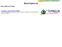 Tablet Screenshot of buerschgens.de
